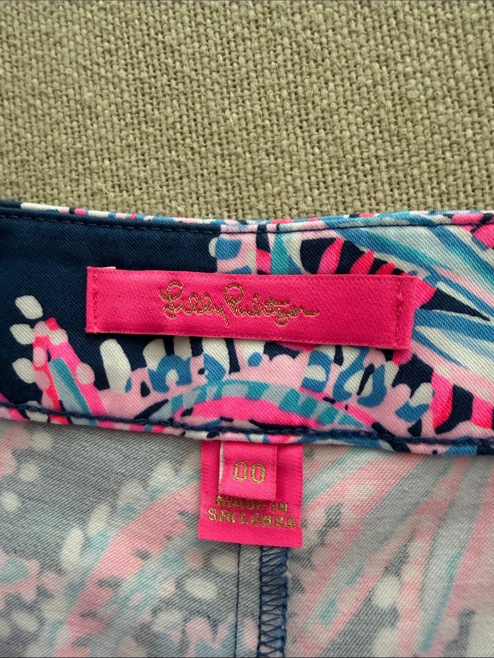Lilly Pulitzer Navy Pink Blue Printed Women’s Shorts